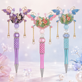 Butterfly Fairy Princess Handmade Pen – Crystal Rose Pearl Ballpoint Pen
