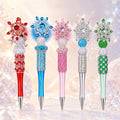 Snowflake Plush Rotating Handmade Pen – Crystal Rhinestone Sparkle Pen, 5 Colors