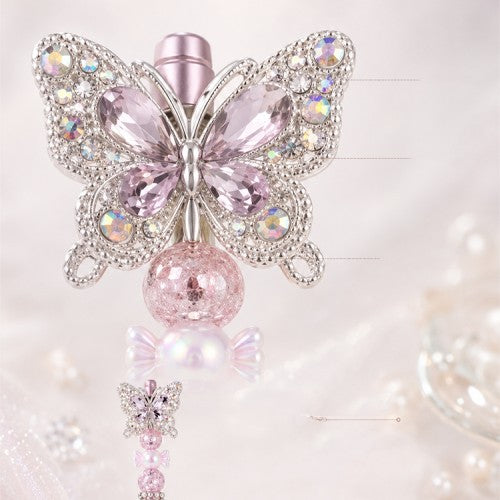 Handmade Crystal Butterfly Beaded Pen
