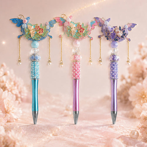 Oriental Butterfly-Love-Flower Handmade Pen