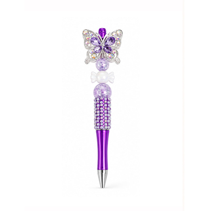 Handmade Crystal Butterfly Beaded Pen