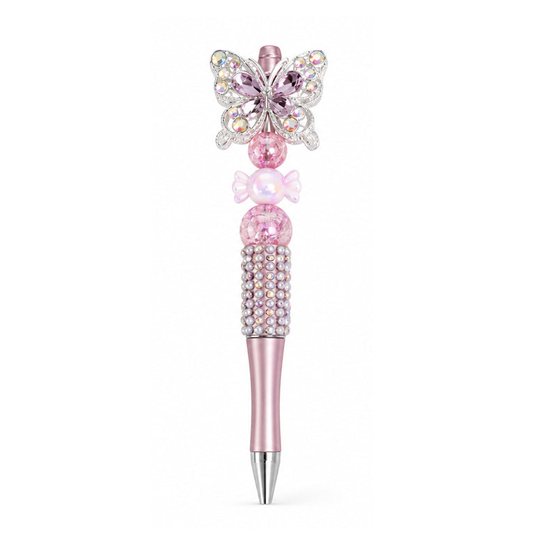Handmade Crystal Butterfly Beaded Pen